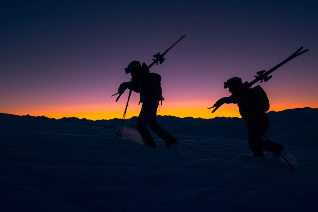 MAJESTY Vadera Ti Freeride women skis at night